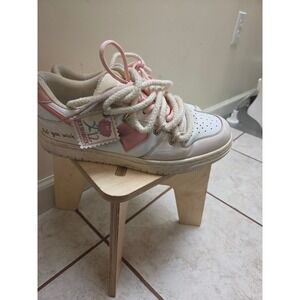 RAA&BCCK As You Wish Heart Lightning Bolt Sneakers Cream Pink 71201-6-11